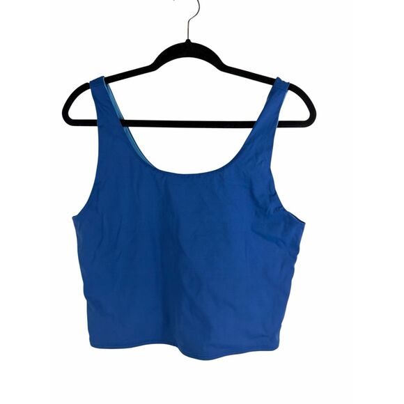 Lilly Pulitzer blue reversible tank top- size L - Picture 3 of 6